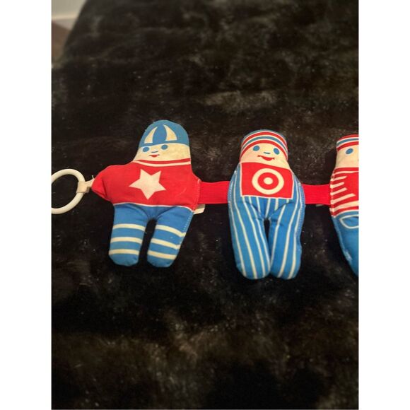 Rare Vintage 1970s Play Path Johnson & Johnson Cloth Three Doll Crib Toy - Picture 2 of 5